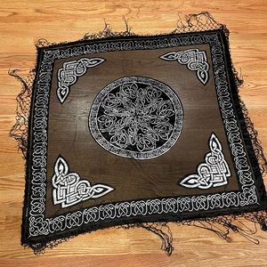 Velvet Celtic shawl / scarf